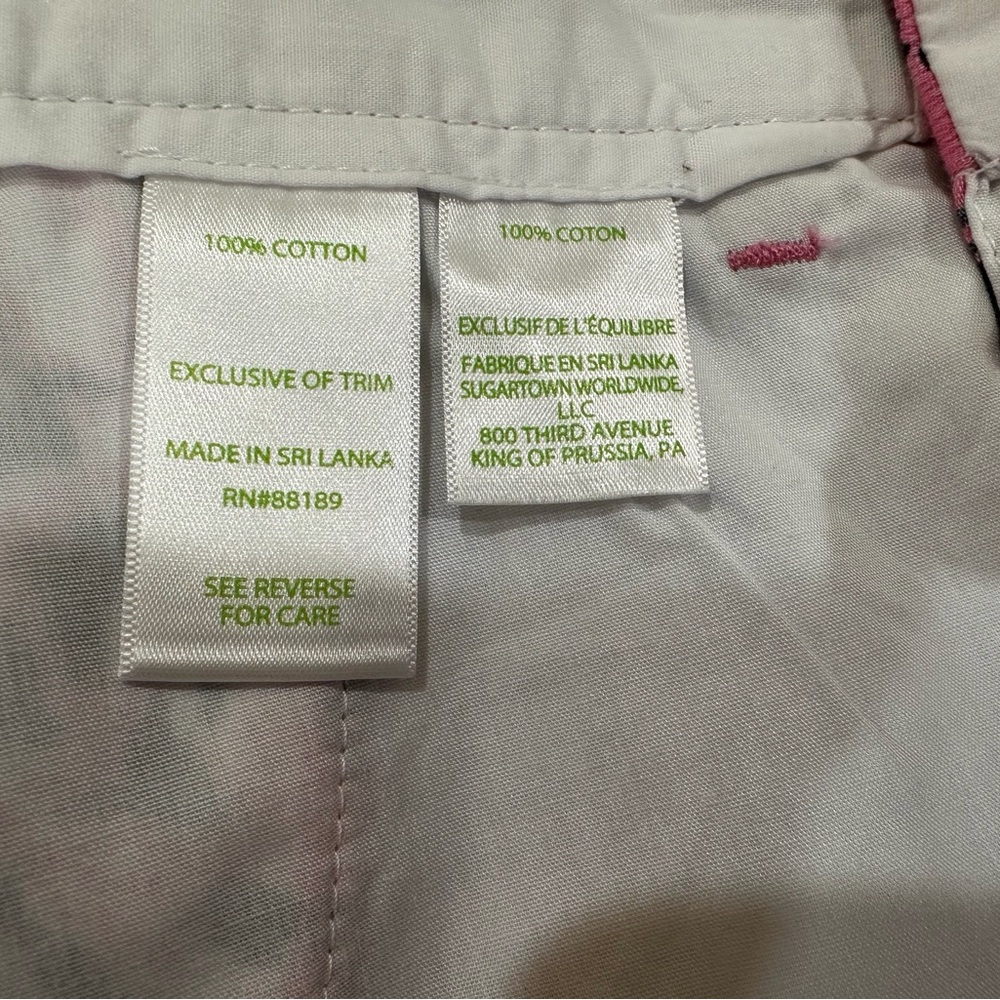 Lilly Pulitzer Mans Beaumont Shorts Mens Size 30 Pink Black Cotton Pocket Beach - Picture 4 of 7